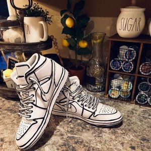 🔥🔥Size 11 Custom Cartoon Jordan 1 SOLD